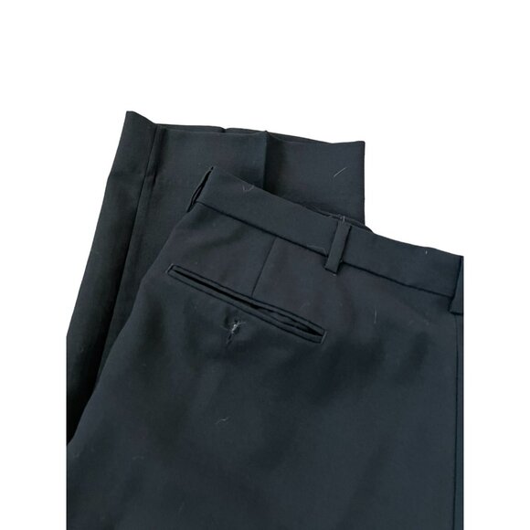 Town Craft Mens Ankle Trouser Pants Blue Size 42x30 Straight Leg Slash Pockets - Picture 6 of 10